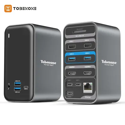 Tobenone – Station d'accueil HUB USB type-c 4K 60Hz pour ordinateur portable compatible HDMI port