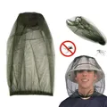 Casquette de pêche d'été anti-moustiques protection du visage en filet pare-soleil pour la chasse