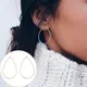 Boucles d'oreilles en forme de goutte pour femmes simple fait à la main en fil de cuivre couleur