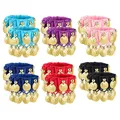 1 Paire de Bracelets de Poignets de brevdu Ventre 11 Couleurs Accessoire de Costume Hochet Pièce