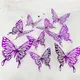 Autocollant Mural en Forme de Papillons 3D Décoration pour la Maison Bricolage pour Chambres