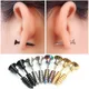 Boucles d'oreilles à clous en acier inoxydable pour hommes et femmes piercings d'oreille Helix or