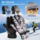 Gants de Ski chauds coupe-vent pour enfants 1 paire en plein air patinage snowboard Ski