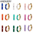 ANENJERY-Boucles d'oreilles créoles pour femmes Boucles d'oreilles bohèmes élégantes Bijoux de