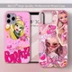 Bratz Diam Cute Butter Phone Case Housses en silicone rose bonbon iPhone 14 13 11 Pro 8 7 Plus X