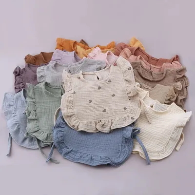 Bavoir épais en coton pour bébé blouse coréenne serviette de salive poche de salive de 0 à 2 ans