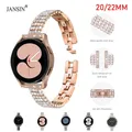 Bracelet en diamant en métal pour Samsung Galaxy Watch Huawei GT3 GT2e 5Pro Gear S3 Active 2