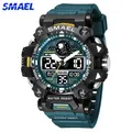 SMAEL – montre-bracelet de Sport pour hommes à Quartz électronique militaire double affichage