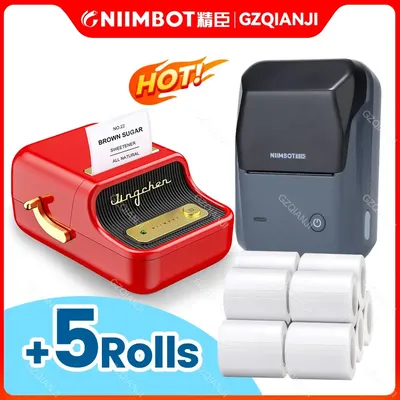 Niimbot – imprimante thermique Portable B1 B21 pour étiquettes Mini-Code à barres Code QR