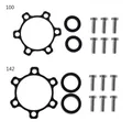 Adaptateur moyeu de vélo en alliage pièces de bicyclette Conversion 100 à 110mm/142 à 148mm