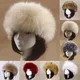 Chapeau en fausse fourrure de renard pour femme optique bonnets chauds en fourrure optique russe