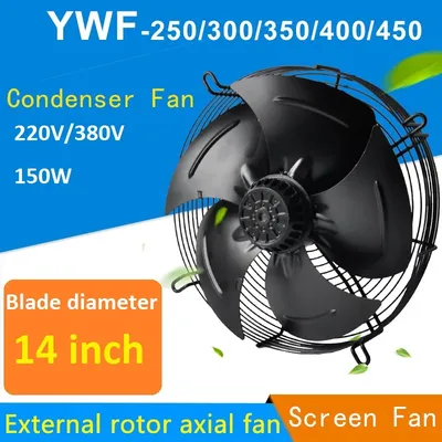 Ventilateur axial à rotor externe ventilateur à condensateur YWF4E 4D-350S 150 V 220 V 380 W