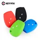 KEYYOU – housse de clé télécommande en Silicone 10 pièces 2 boutons pour Renault Kangoo DACIA