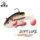 W.P.E – leurre souple de pêche Sunfish appât artificiel avec Double crochet en carbone et