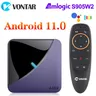 VONTAR – boîtier TV A95X F3 Air II Android 11 Amlogic 4 go RAM 64 go/32 go BT Wifi 4K 2