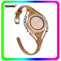 Toyouth – bracelet Vintage en cuir véritable pour Samsung Galaxy Watch 3 41mm 20mm pour Samsung