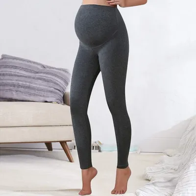 Leggings ajustables grande taille pour femmes enceintes pantalons en coton fin et doux pantalons