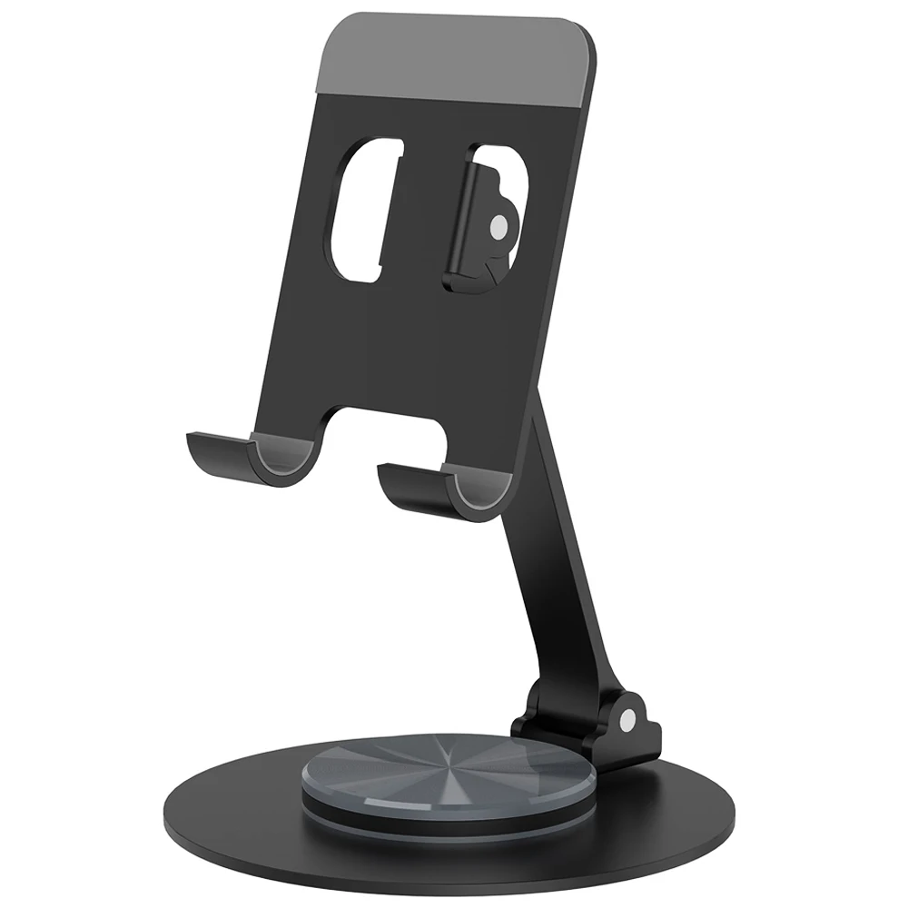 Métal 360 ° Support de téléphone portable de bureau rotatif pour iPhone téléphone portable Smartphone téléphones mobiles Ipad lecteur de téléphone
