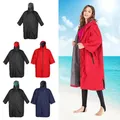 Poncho imperméable doublé Smile pour la natation la plage le surf l'extérieur la robe le