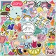 Autocollants mignons et colorés style Preppy pour enfant petits stickers frais pour bagages