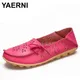 YAERNI20-Chaussures Plates en Cuir group pour Femme Chaussures de Loisirs à la Mode Daliy de