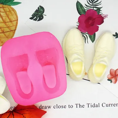 Moule en silicone en forme de chaussure décoration de gâteau gâteau har ant moule 3D qualité
