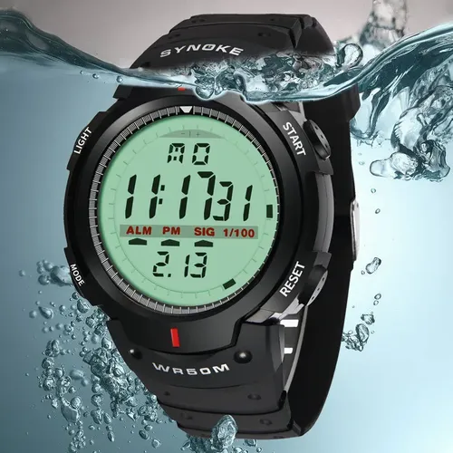 SYNOKE montre numérique pour hommes calendrier montres de Sport en plein air 50M étanche horloge électronique montre-bracelet Relogio Masculino livraison directe