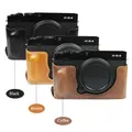 Étui en cuir PU pour appareil photo housse demi-corps pour Fujifilm XE4 Fuji XE4 XE-4 avec