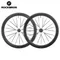 ROCKBROS-Jeu de roues de vélo en carbone pneus à pneu sans chambre à air ensemble de roues de vélo