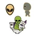 Broches de la série Alien broches en émail d'halloween badges de décoration de sac cadeaux pour