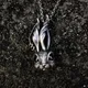 Collier pendentif lapin en argent pour hommes et femmes bijoux longs gemmes en cristal mode