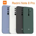 Coque en silicone liquide avec logo pour Xiaomi étui pour Redmi Note 8 Pro Note 7 livraison