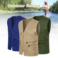 Vestes en maille multi-poches pour la pêche en plein air gilet imperméable pour la pêche en mer