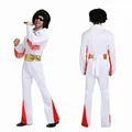 Costumes de Cosplay de carnaval Rock Star Super fête chanteur Elvis Presley vêtements de