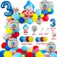 Kit de guirlande en forme d'arc de Clown 98 pièces/ensemble ballons numériques en aluminium en