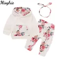 Ensemble de vêtements d'été à motif floral pour bébé fille tenue de Saint-Valentin à manches