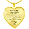 Spanish To Para Mi Hija and Para Mi Hijo Keychains Pendants Necklaces Jewelry Gifts