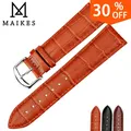 MAIKES – bracelets de montre HQ en cuir véritable accessoires de montre 16mm 18mm 20mm 22mm 24mm