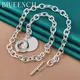 Blueench – collier pendentif rond en argent Sterling 925 boucle OT Simple pour femmes bijoux de
