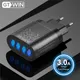 GTWIN – chargeur USB à 4 Ports 48W Charge rapide 4.0/3.0 pour téléphone portable compatible avec