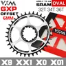 VXM GXP Oval Sprocket Anneau de chaîne de vélo VTT Offset 3MM 6MM pour VTT 32T 34T 36T Offset