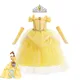 Belle Cosplay – robe de princesse pour Halloween tenue fleurie jupe moelleuse pour enfants