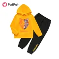 PatPat – ensemble sweat-shirt et pantalon pour enfant garçon 2 pièces sweat-shirt doublé polaire