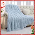 Couverture polaire épaisse et chaude pour canapé couvre-lit Plaid corail décoration de la