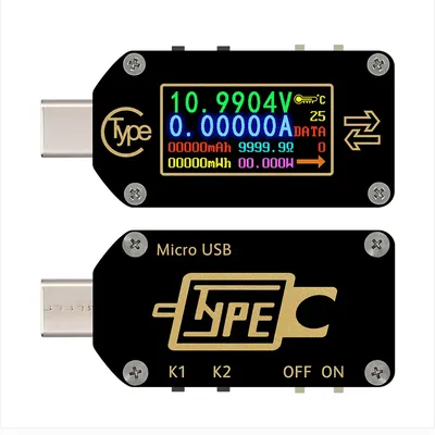 Testeur électrique USB de batterie de chargeur de PD voltmètre de USB-C de certes de PD
