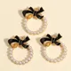 Breloques en perles avec nœud papillon en émail pendentif rond colliers de la présidence bijoux