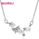 Collier avec pendentif papillon en argent Sterling 925 bijou de caractère zircone cubique chaîne