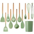 Ustensiles de cuisine antiadhésifs en Silicone vert avocat ustensiles de cuisine spatule