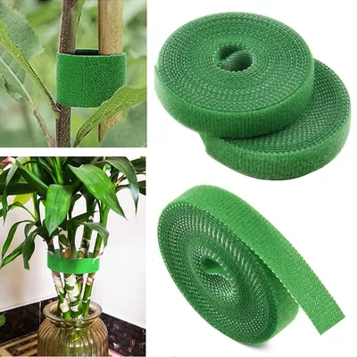 Attaches en nylon pour plantes ruban en forme de plante de jardin domestique crochet boucle