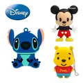 Disney tureStitch-Mini clé USB noire disque U Anime clé USB cadeau de bureau capacité 4 Go 8